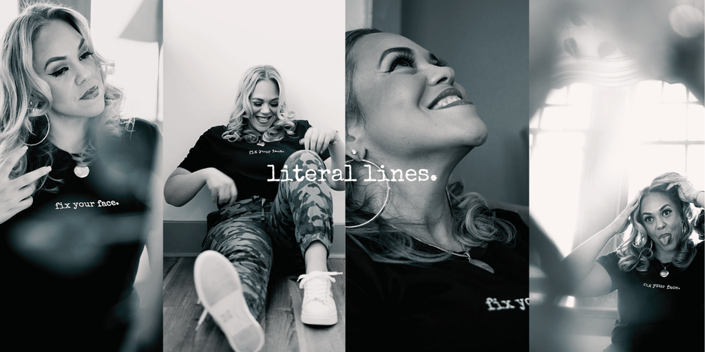 "Kourtnie A. Robin, Founder of Literal Lines., showcases minimalist apparel featuring bold, authentic phrases that tell real, unapologetic stories."