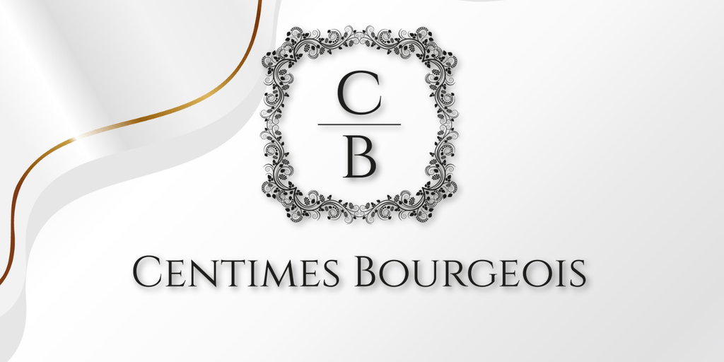 Centimes Bourgeois logo, representing luxury handcrafted headpieces by Lea Farah, emphasizing elegance, artistry, and inclusivity in design.