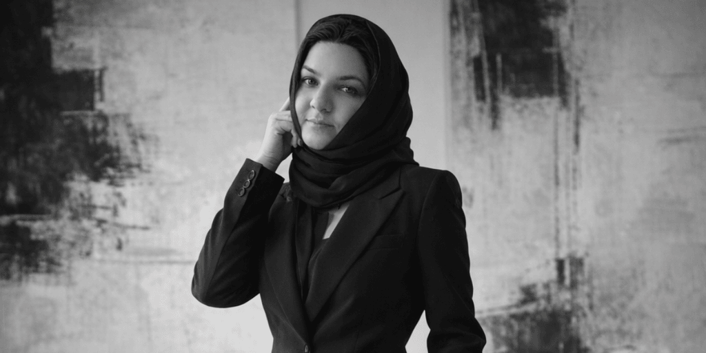 "Bushra Yousaf, contemporary artist, blending emotional depth and cultural influences to create transformative abstract art that speaks to identity."