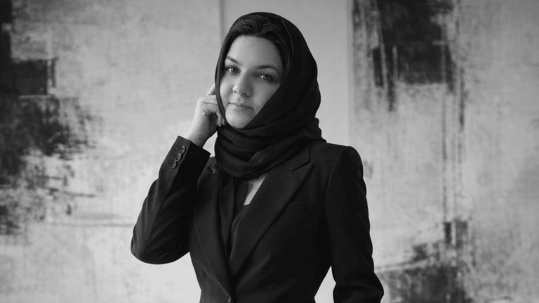 "Bushra Yousaf, contemporary artist, blending emotional depth and cultural influences to create transformative abstract art that speaks to identity."