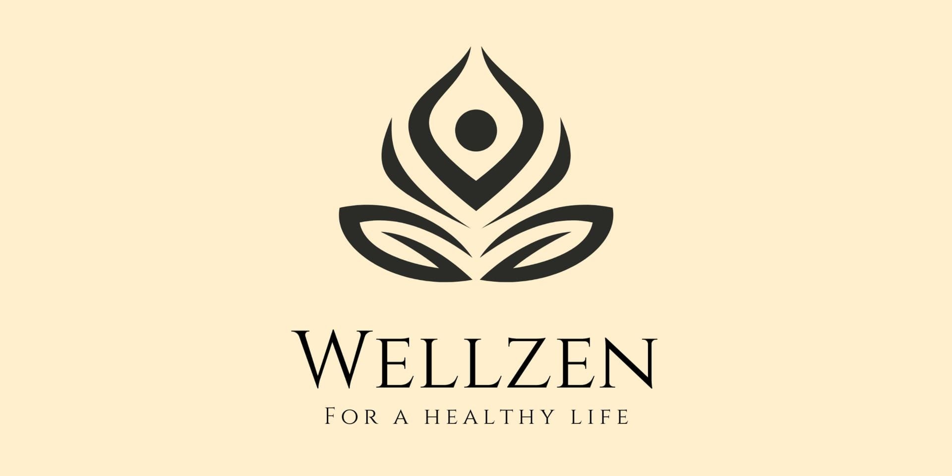 Wellzen logo with the tagline "For a Healthy Life" on a beige background.