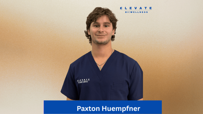 Paxton Huempfner, founder of Elevate BioWellness, offering holistic, personalized wellness services in Spring, Texas.