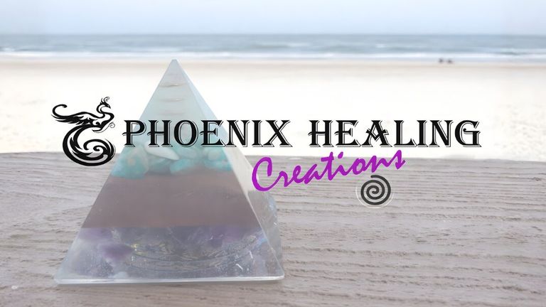 Crystal pyramid by Phoenix Healing Creations, crafted to support balance and well-being in a technology-driven world.