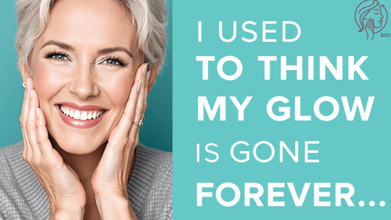 Yolanda Russo smiling, with a message about aging gracefully and reversing skin aging naturally using the Beauty On Command® Method.