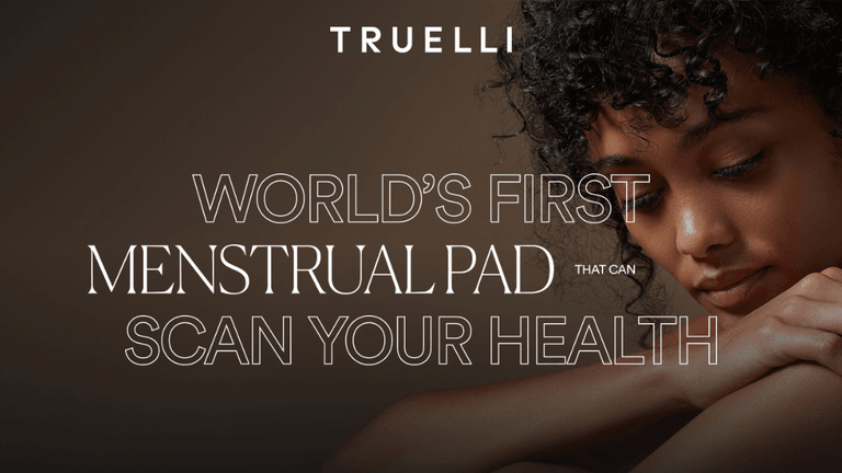 Truelli's smart menstrual pad revolutionizes women's health, offering real-time insights into hormonal, metabolic, and overall health data.