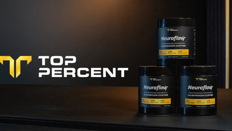Top Percent NeuroFlow: Clean, sustainable energy and focus for peak performance without the crash.