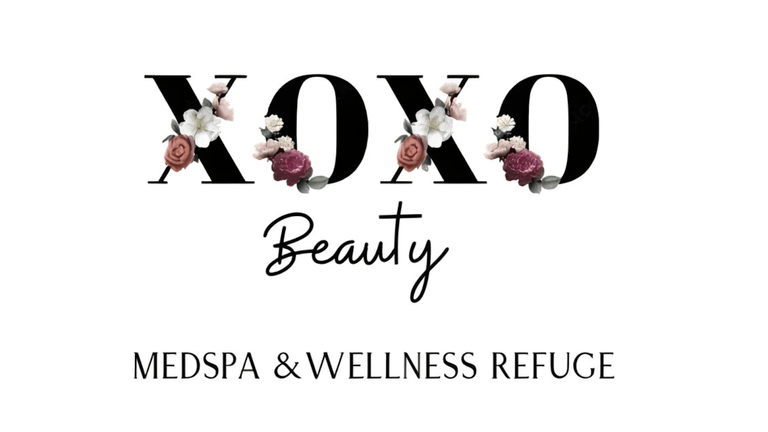 Logo for XOXO Beauty Medspa & Wellness Refuge, focusing on natural and holistic facial rejuvenation.