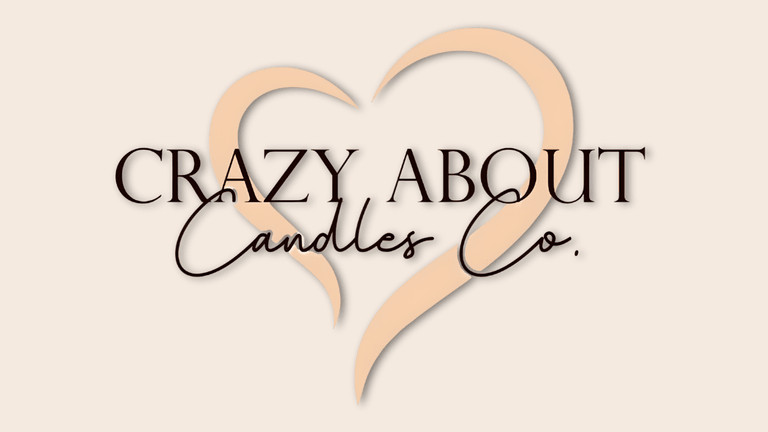 Crazy About Candles logo, a family-owned brand dedicated to handcrafted, clean-burning home fragrances.