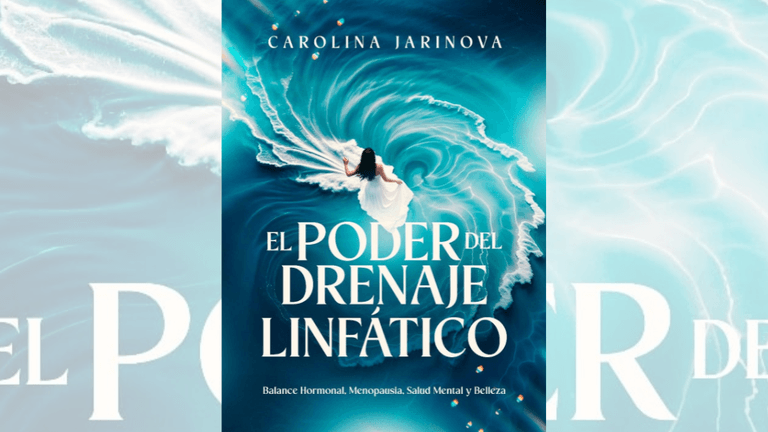 ChatGPT said: The image features Carolina Jarinova’s book cover, El Poder del Drenaje Linfático, highlighting her focus on women’s health and wellness.