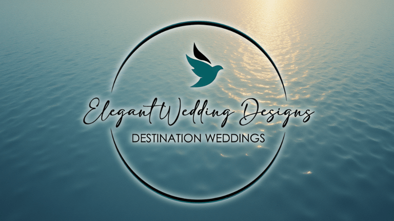 Elegant Wedding Designs logo, specializing in stress-free, luxurious destination weddings with personalized planning and exclusive resort partnerships.