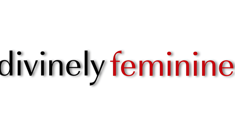 Divinely Feminine logo, representing a movement empowering women to embrace their feminine energy, build confidence, and attract love naturally.