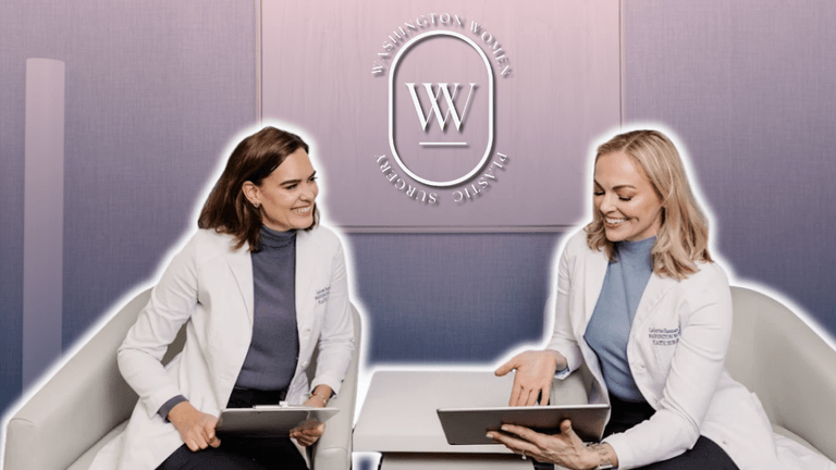Drs. Catherine Hannan and Lauren Patrick of Washington Women Plastic Surgery collaborate closely, offering personalized, patient-centered cosmetic care and expertise.