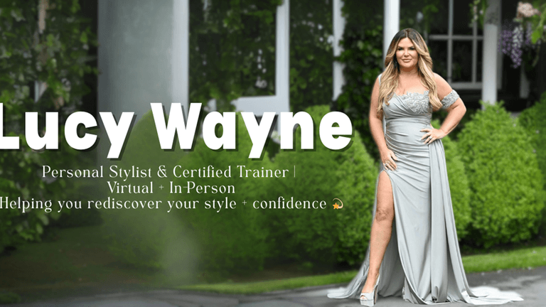 Lucy Wayne, personal stylist and certified trainer, empowers individuals to embrace their style and confidence through tailored services.