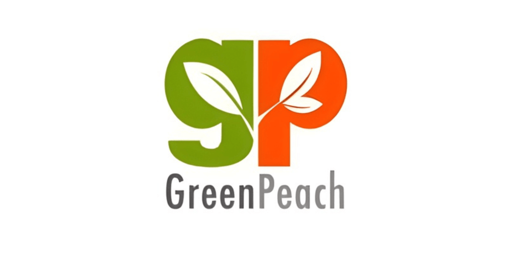 GreenPeach logo symbolizing science-driven children's wellness, focusing on transparent, clean supplements developed by a team of experts