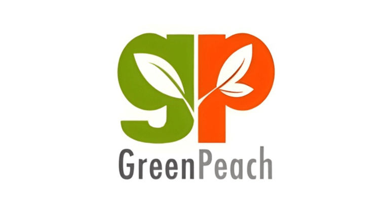 GreenPeach logo symbolizing science-driven children's wellness, focusing on transparent, clean supplements developed by a team of experts