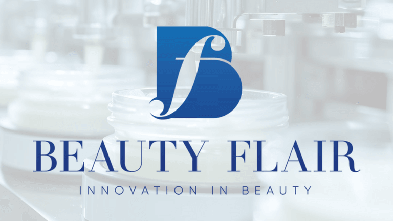 Beauty Flair skincare brand showcasing portable Glow and Go moisturizer stick, highlighting clean ingredients, elegant design, and convenient hydration for busy lifestyles