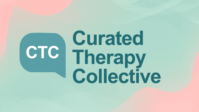 Curated Therapy Collective providing clinician-led therapist matching, offering personalized mental health referrals, trusted expertise, and a concierge approach to finding the right care.