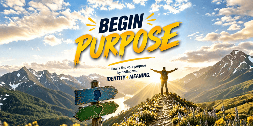 Begin Purpose offers a guided platform and companion book focused on identity, reflection, and intentional personal growth.