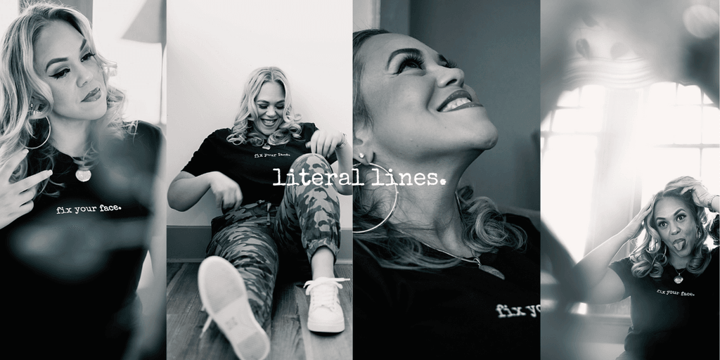 "Kourtnie A. Robin, Founder of Literal Lines., showcases minimalist apparel featuring bold, authentic phrases that tell real, unapologetic stories."