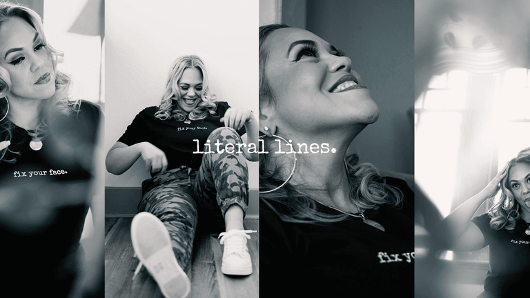 "Kourtnie A. Robin, Founder of Literal Lines., showcases minimalist apparel featuring bold, authentic phrases that tell real, unapologetic stories."