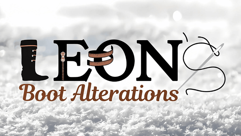 "Logo of Leon’s Boot Alterations, specializing in custom boot fittings for comfort and style, offering expert alterations and repair."