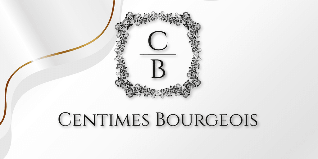 Centimes Bourgeois logo, representing luxury handcrafted headpieces by Lea Farah, emphasizing elegance, artistry, and inclusivity in design.