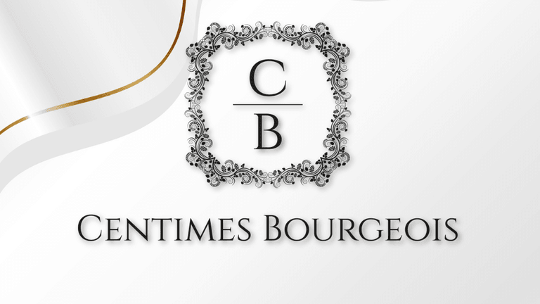 Centimes Bourgeois logo, representing luxury handcrafted headpieces by Lea Farah, emphasizing elegance, artistry, and inclusivity in design.