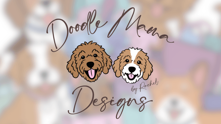 Rachel Atkins Ellis of Doodle Mama Designs creating bold, expressive dog artwork celebrating pet personality, emotional connection, joyful everyday moments, and modern pet lover lifestyle.