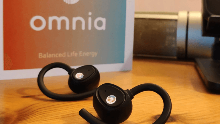 "Omnia Radiation Balancer products including ear devices, offering innovative EMF harmonization technology to improve health and energy balance."
