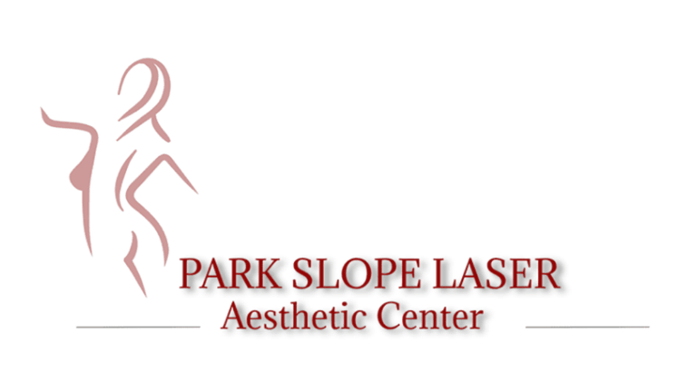 Logo of Park Slope Laser Aesthetic Center with an elegant design representing the brand's focus on body shaping and aesthetic treatments.