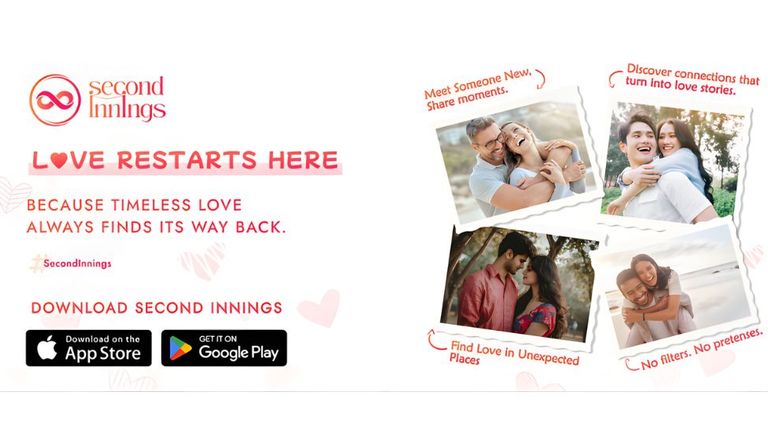 Second Innings dating platform offers emotional connections for divorced, widowed, and single parents seeking authentic love."