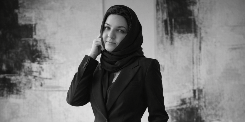 "Bushra Yousaf, contemporary artist, blending emotional depth and cultural influences to create transformative abstract art that speaks to identity."