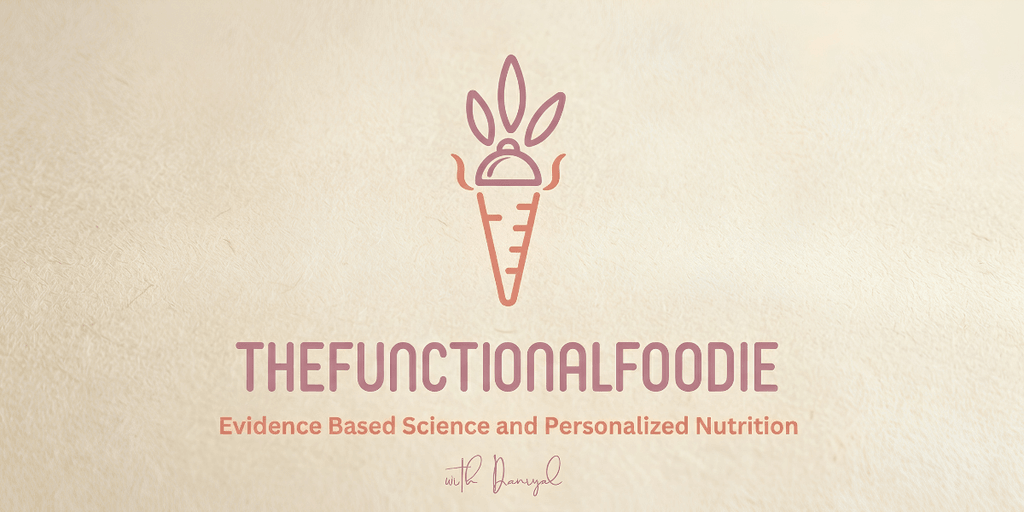 Logo for The Functional Foodie featuring a carrot and text about personalized nutrition.