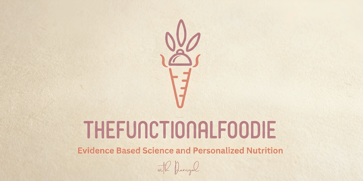 Logo for The Functional Foodie featuring a carrot and text about personalized nutrition.
