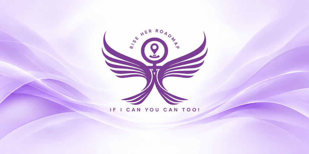 Logo with winged figure and text "If I Can You Can Too" on a purple background