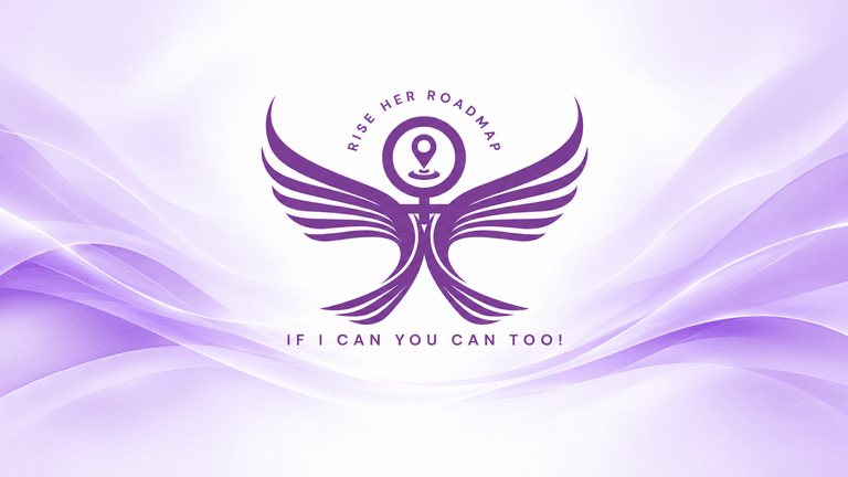 Logo with winged figure and text "If I Can You Can Too" on a purple background