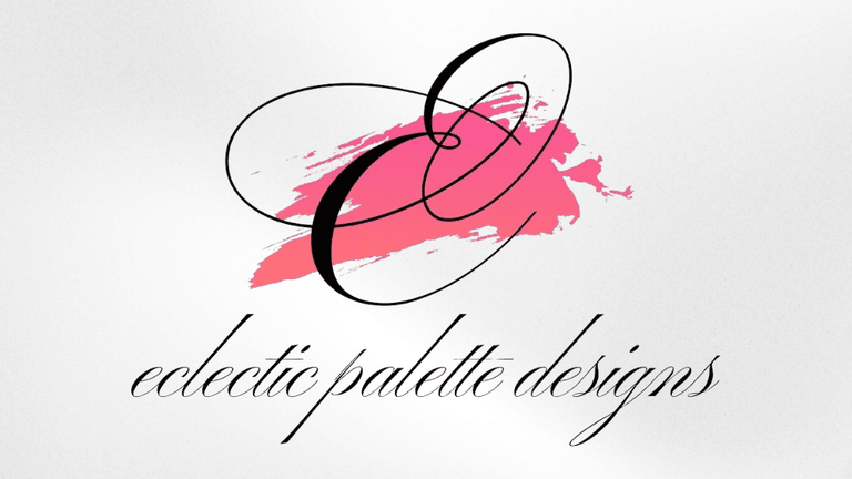 Logo for Eclectic Palette Designs featuring a stylized letter C and paint splash