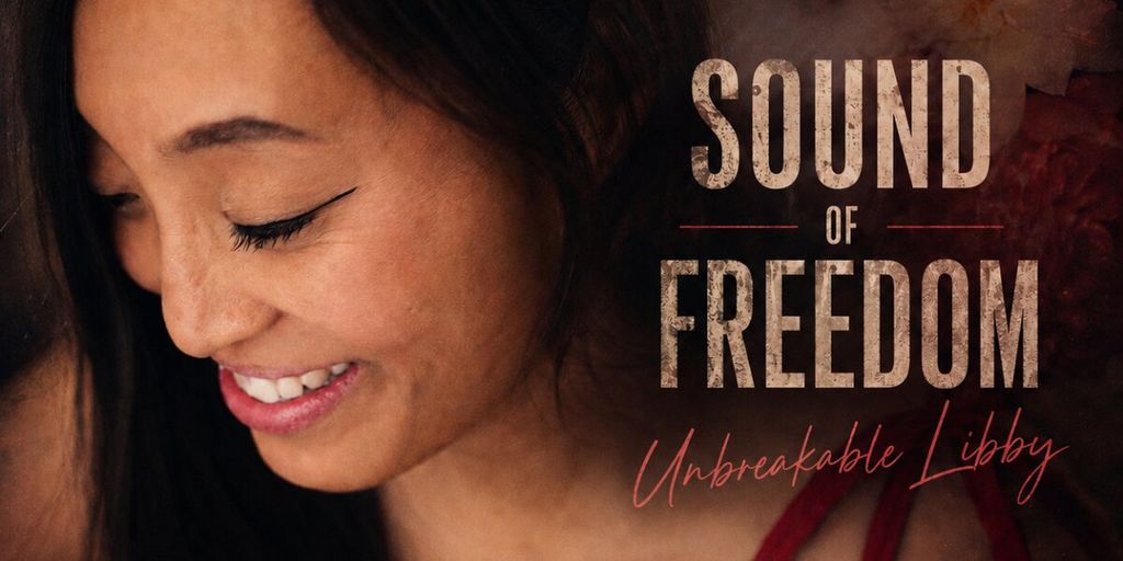 Promotional artwork for “The Sound of Freedom,” Unbreakable Libby’s debut single about finding strength and reclaiming her voice.