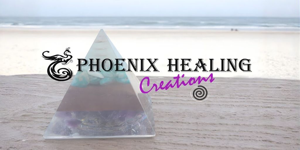 Crystal pyramid by Phoenix Healing Creations, crafted to support balance and well-being in a technology-driven world.