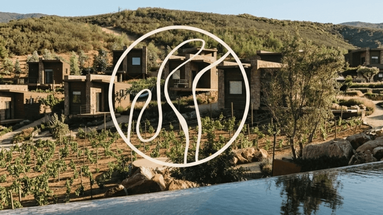 Luxury boutique resort nestled among vineyards in Valle de Guadalupe, Baja California.
