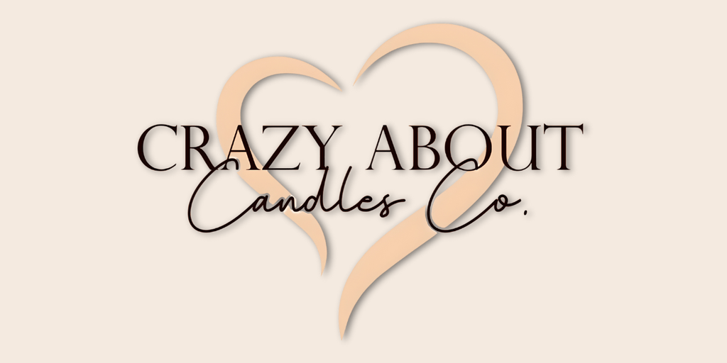 Crazy About Candles logo, a family-owned brand dedicated to handcrafted, clean-burning home fragrances.