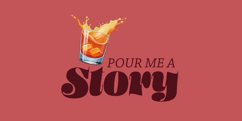 Logo for Pour Me a Story podcast, hosted by Deborah DeFrancesco, blending humor, authenticity, and inspiring storytelling.
