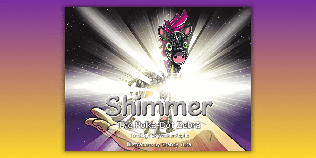 Shimmer the polka dot zebra