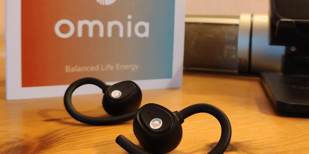 "Omnia Radiation Balancer products including ear devices, offering innovative EMF harmonization technology to improve health and energy balance."