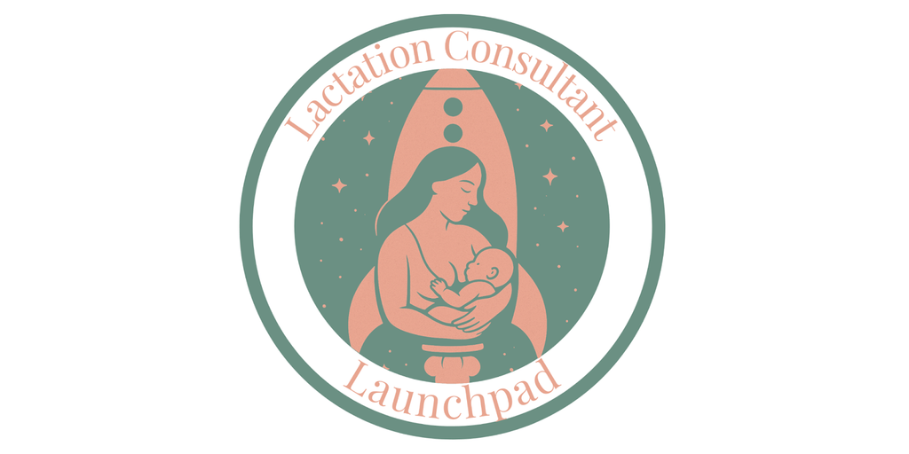 Logo for Lactation Consultant Launchpad, supporting flexible and inclusive paths to IBCLC certification.