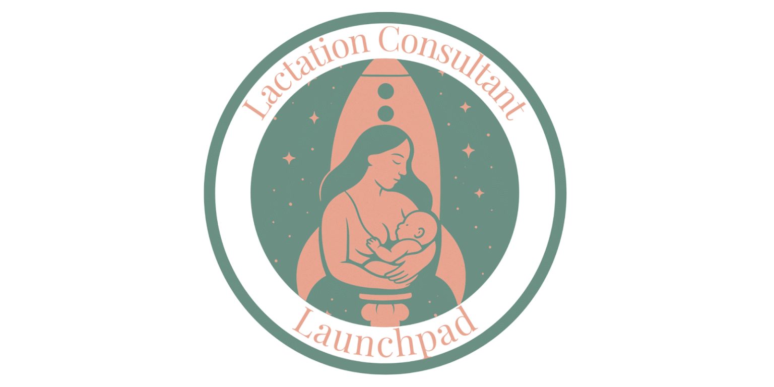 Logo for Lactation Consultant Launchpad, supporting flexible and inclusive paths to IBCLC certification.