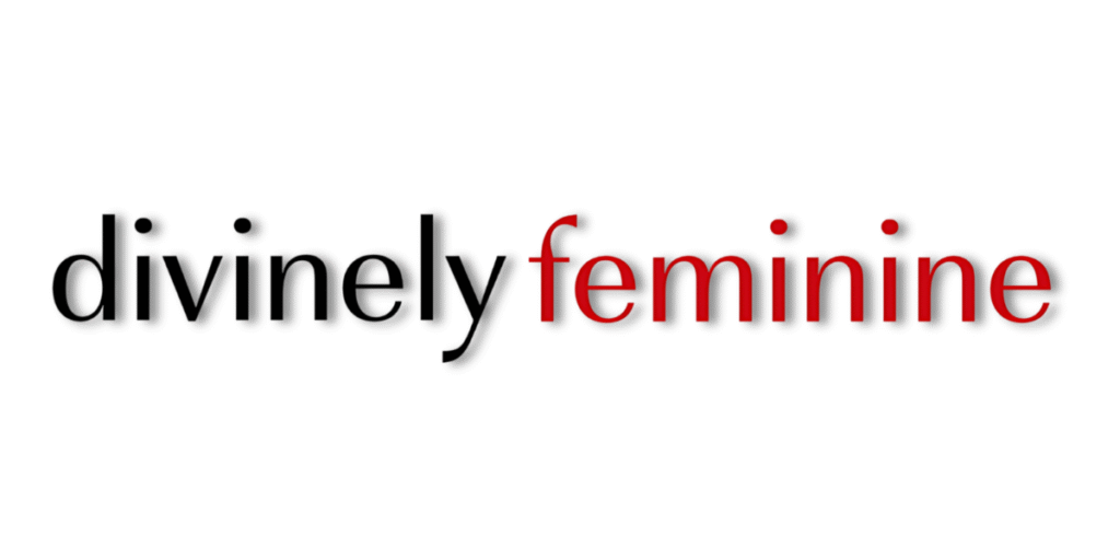Divinely Feminine logo, representing a movement empowering women to embrace their feminine energy, build confidence, and attract love naturally.
