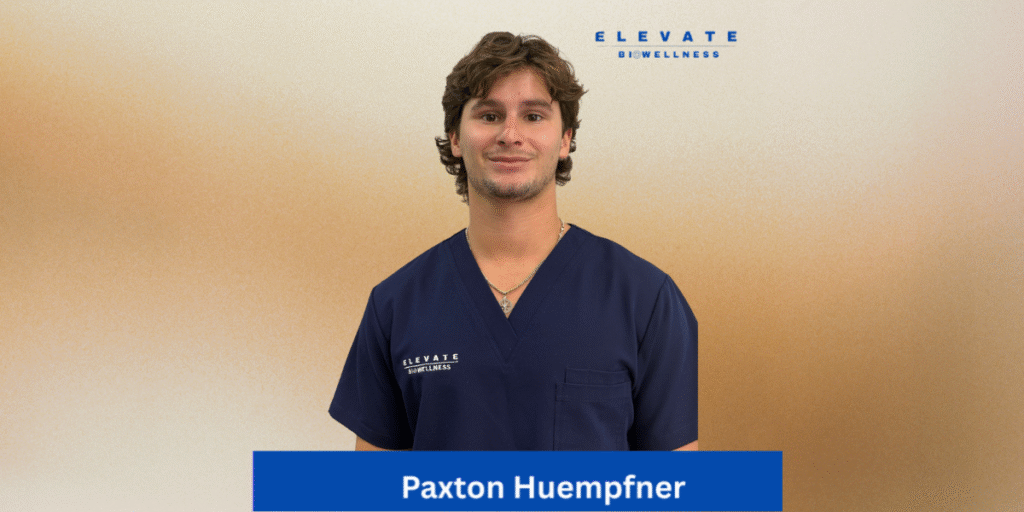 Paxton Huempfner, founder of Elevate BioWellness, offering holistic, personalized wellness services in Spring, Texas.