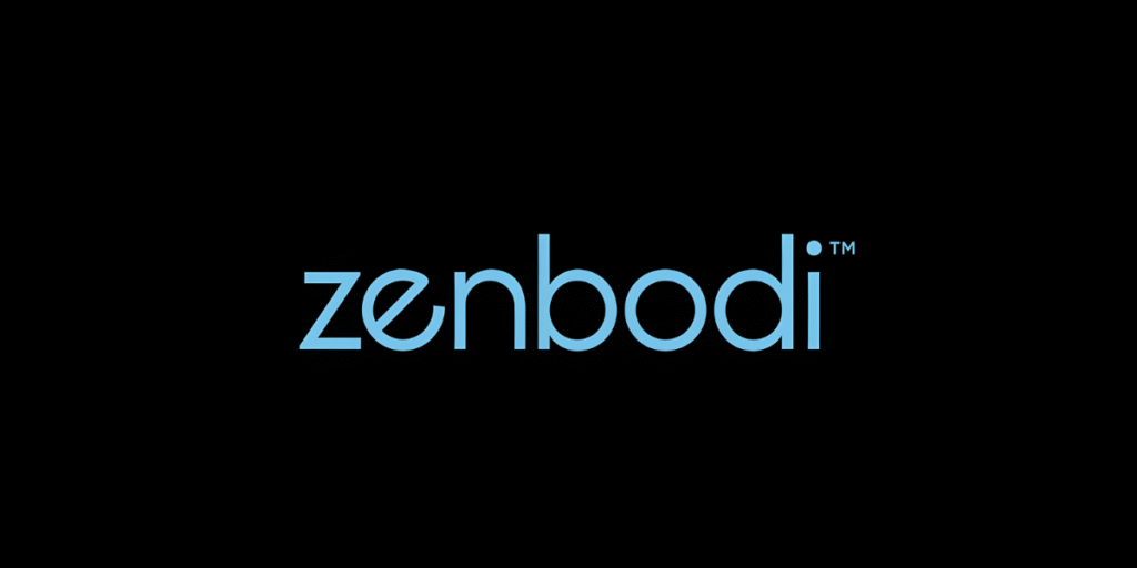Zenbodi logo, representing a wellness brand founded by Hollie Mancini, offering simple, effective, and science-backed products for women.