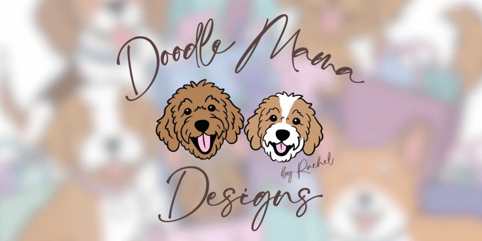 Rachel Atkins Ellis of Doodle Mama Designs creating bold, expressive dog artwork celebrating pet personality, emotional connection, joyful everyday moments, and modern pet lover lifestyle.